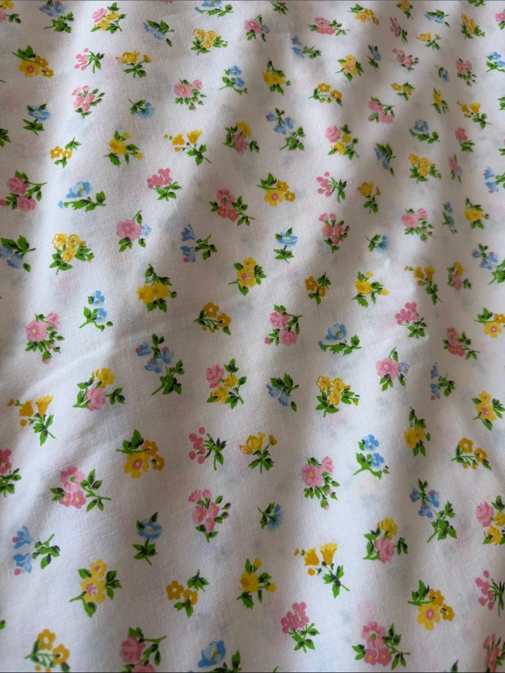 Vintage JCPenny “Christine” Floral King Flat Sheet